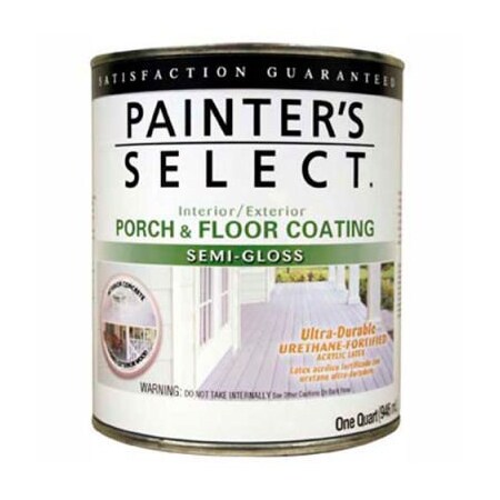 General Paint Painter's Select Urethane Fortified Semi-Gloss Porch & Floor Coating, White, Quart - 112174